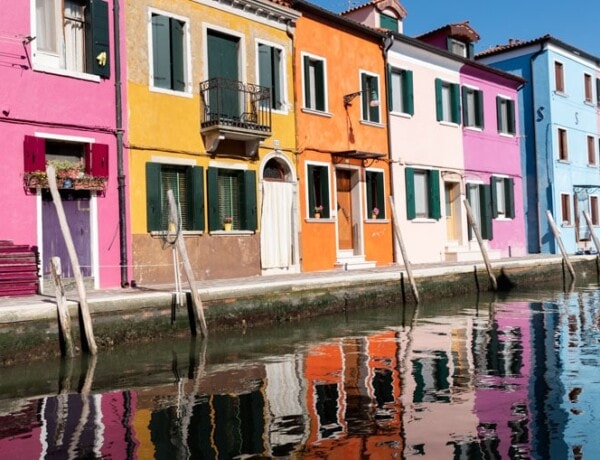 Habitations colorées à Burano