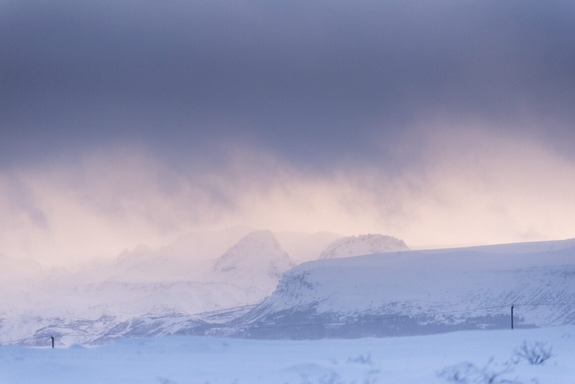 L'Islande sous la neige
