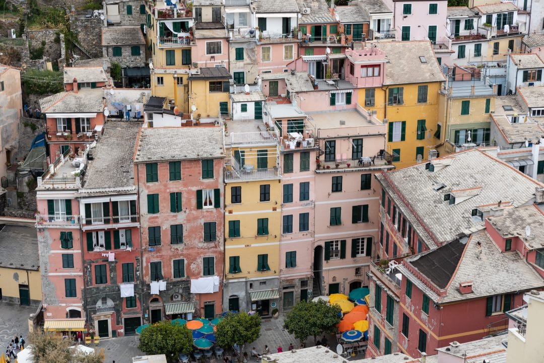 Habitations colorées à Vernazza