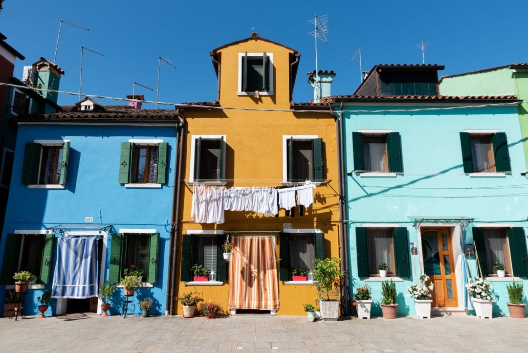 Maisons colorées à Burano