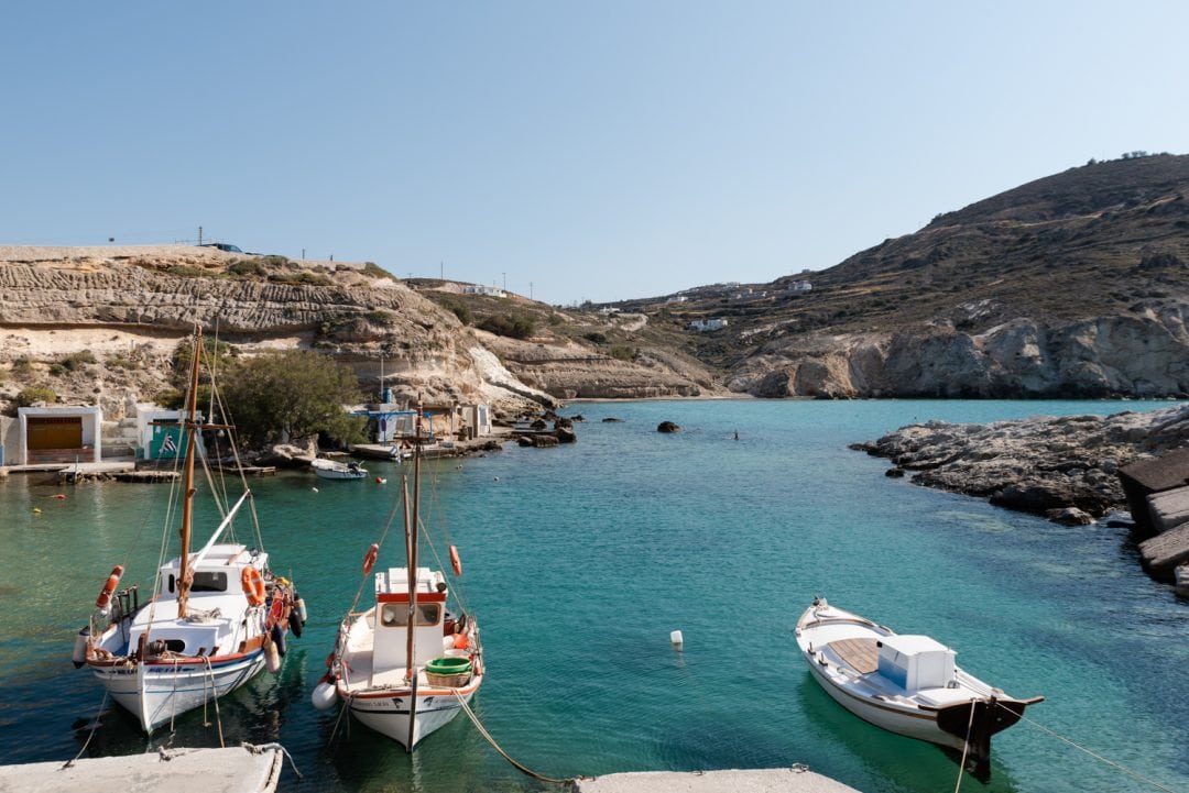 Bateaux dans le port de Mandrakia