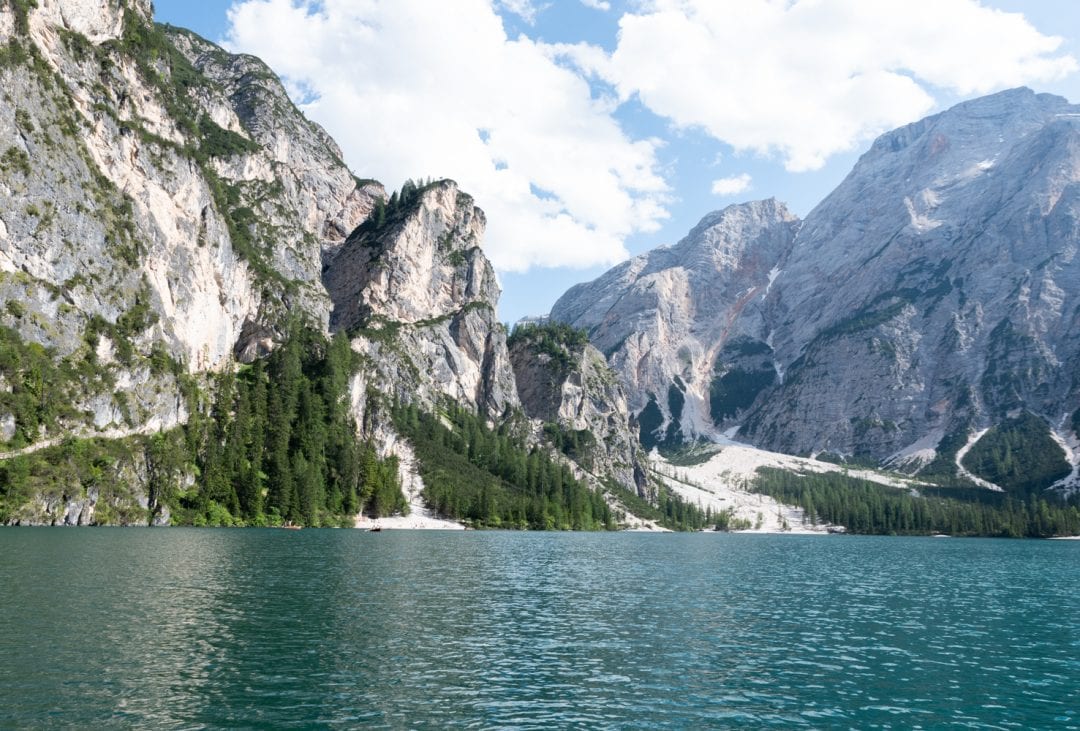 Lago di Braies en barque