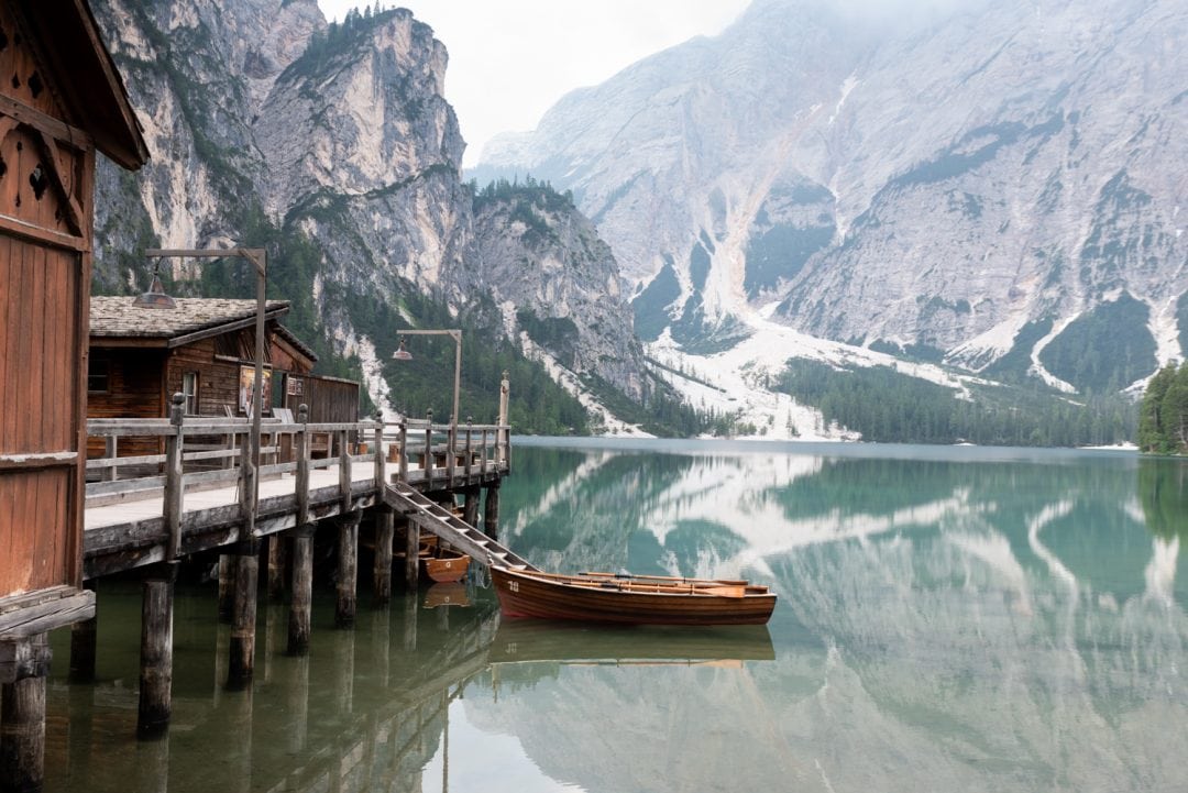 Lago di Braies miroir d'eau