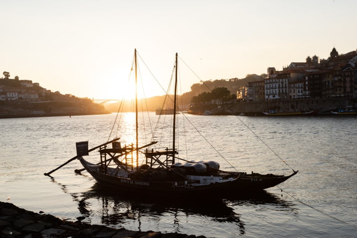 Coucher de soleil sur le douro