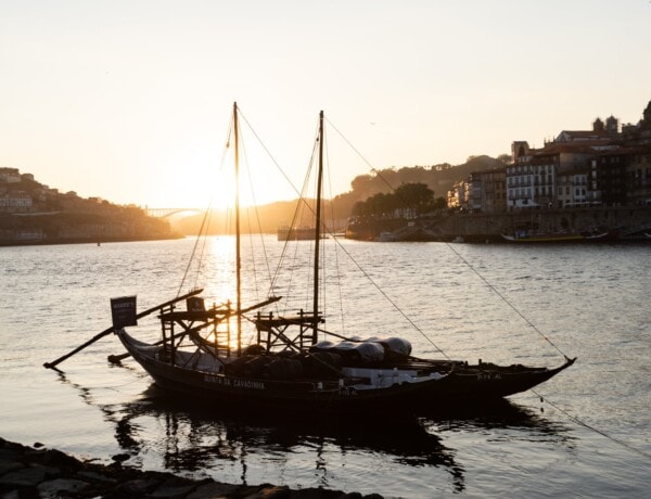 Coucher de soleil sur le douro