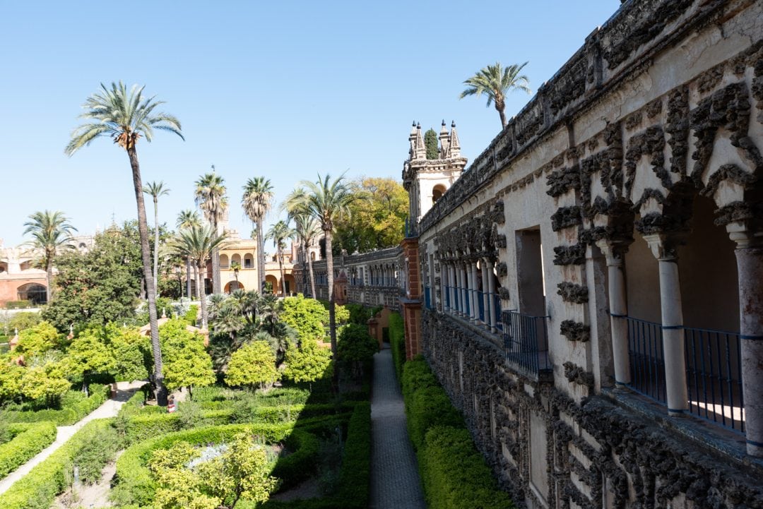 Muraille Real Alcazar à Séville