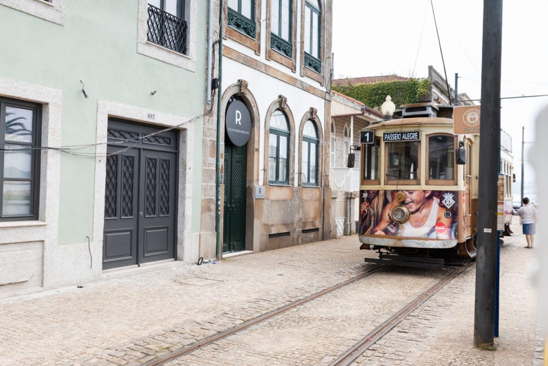 Tramway à Porto