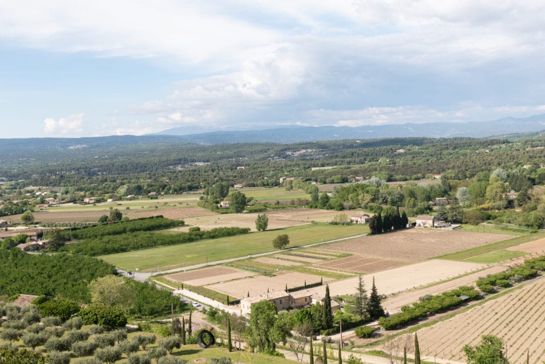 Vue depuis le village de Ménerbes