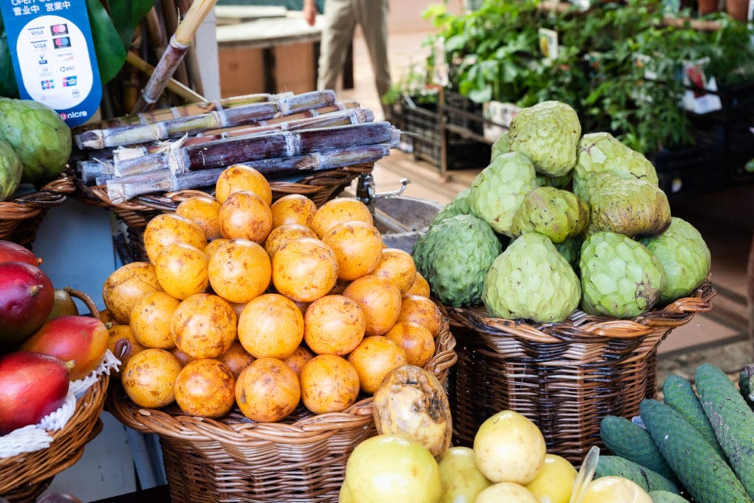 fruits au marché de Funchal