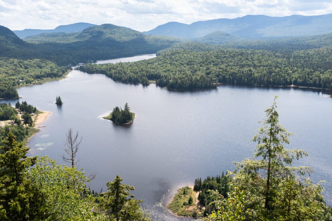 vue depuis le sentier de la Corniche parc mont tremblant