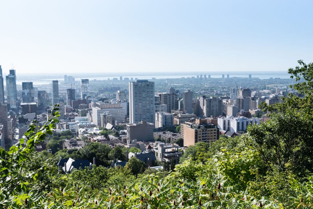 Vue depuis le parc Mont Royal