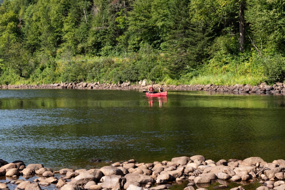 balade en canot rivière jacques cartier