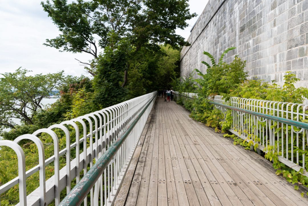 promenade des gouverneurs à Québec