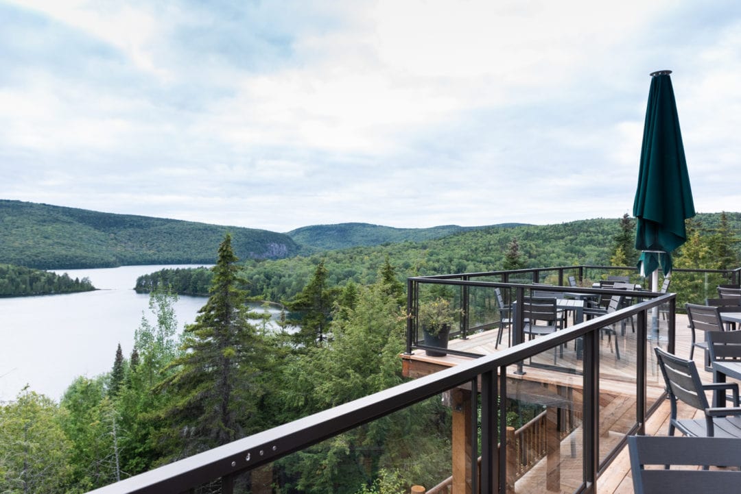 vue sur le lac Sacacomie