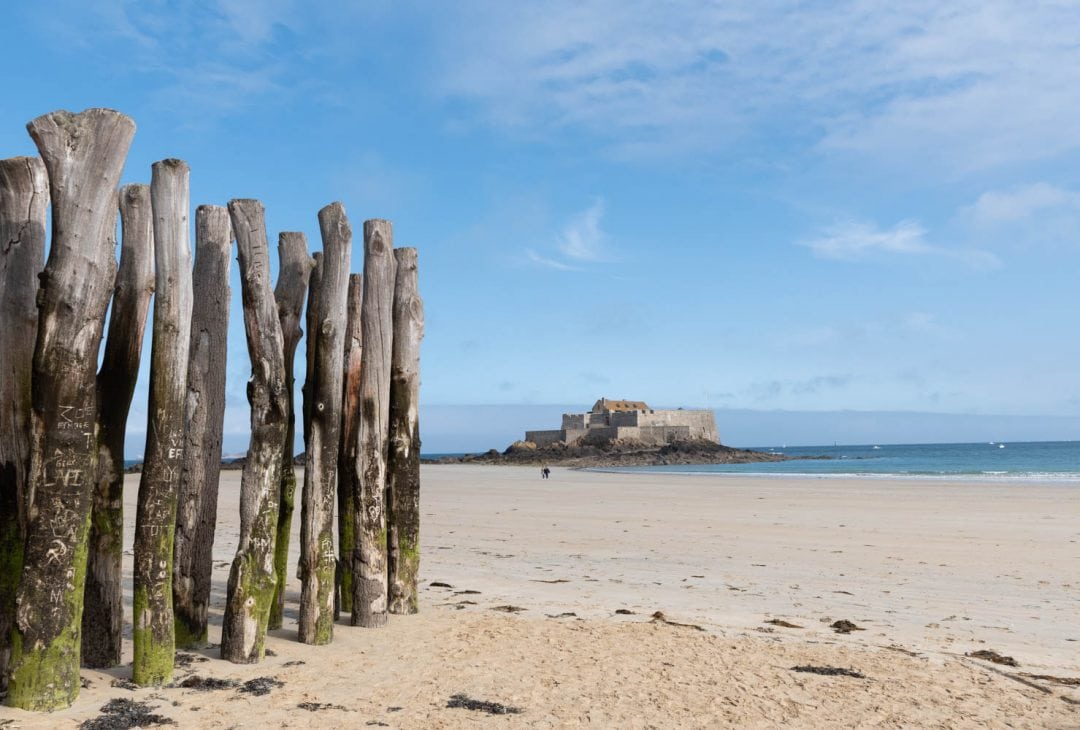 Les brise-lames de Saint-Malo