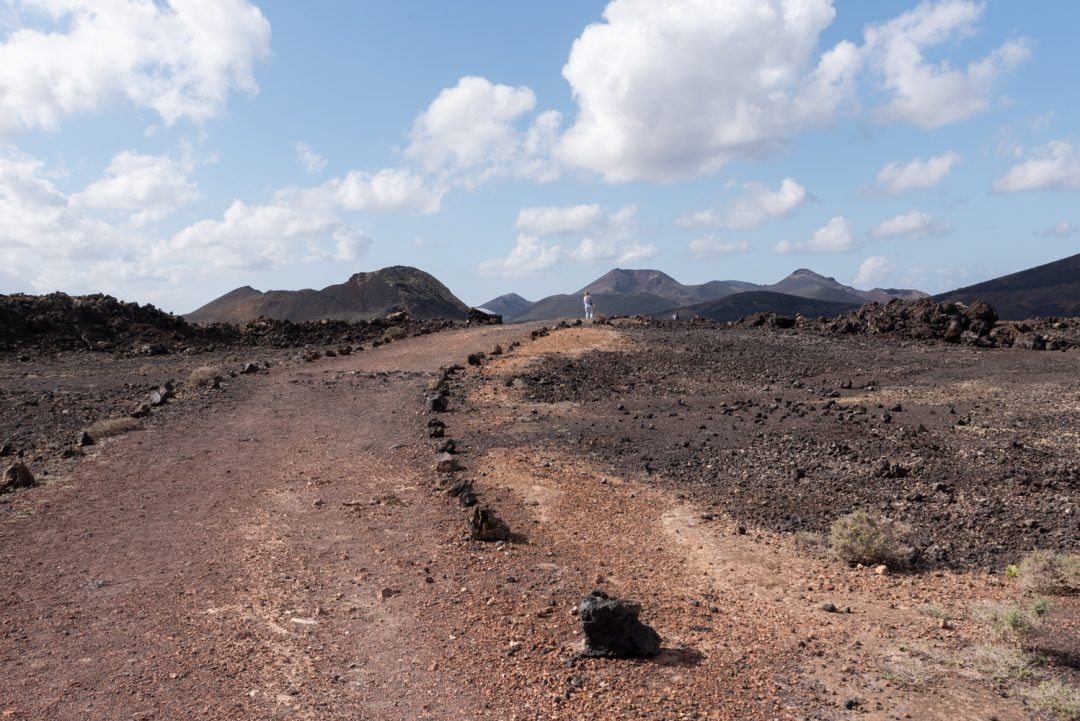 vue sur les volcans à Lanzarote