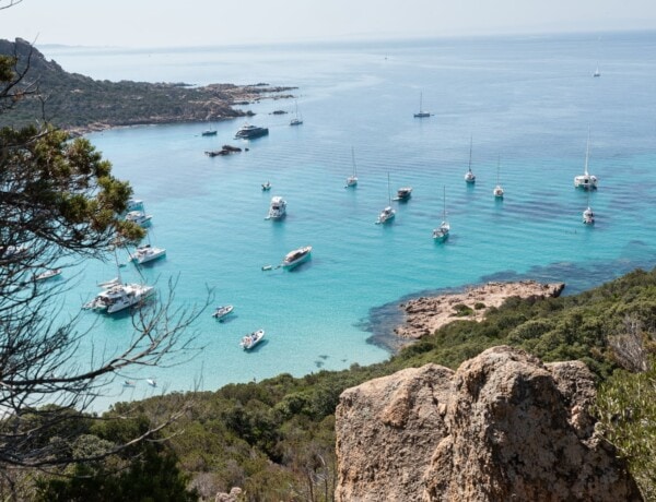 vue sur la plage de Roccapina-en-corse