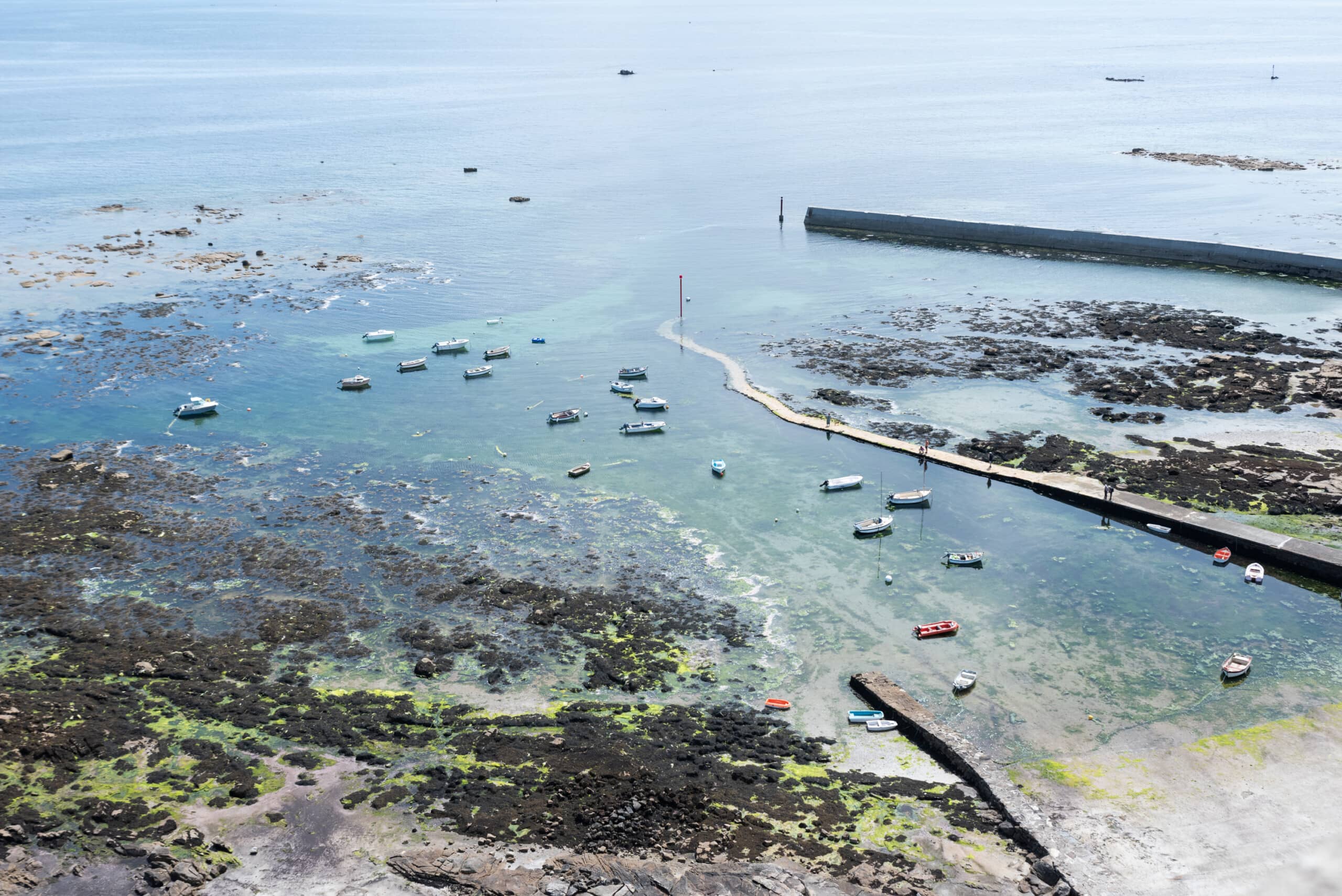 vue en haut du phare de penmarch