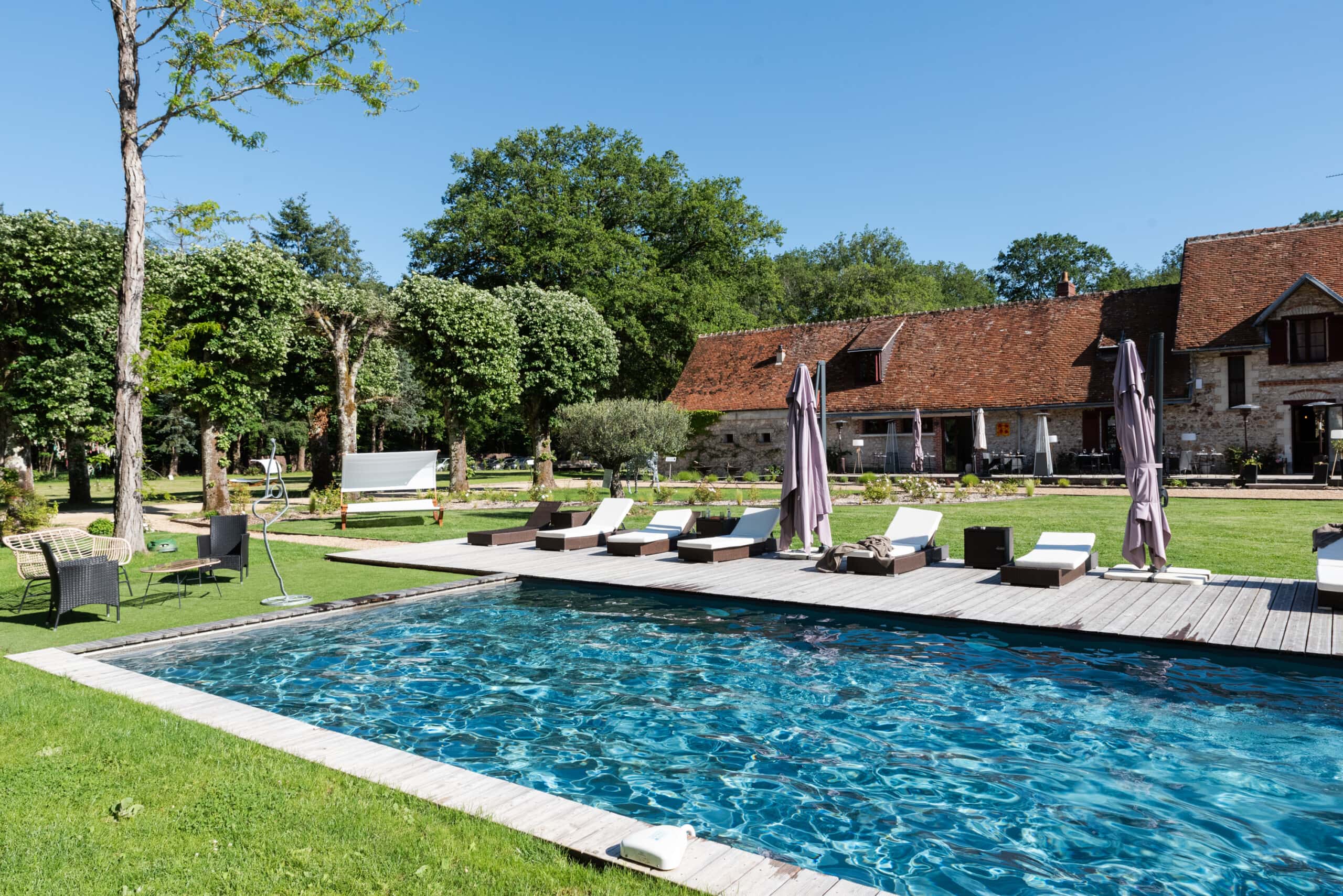 Piscine du Loire Valley Lodge