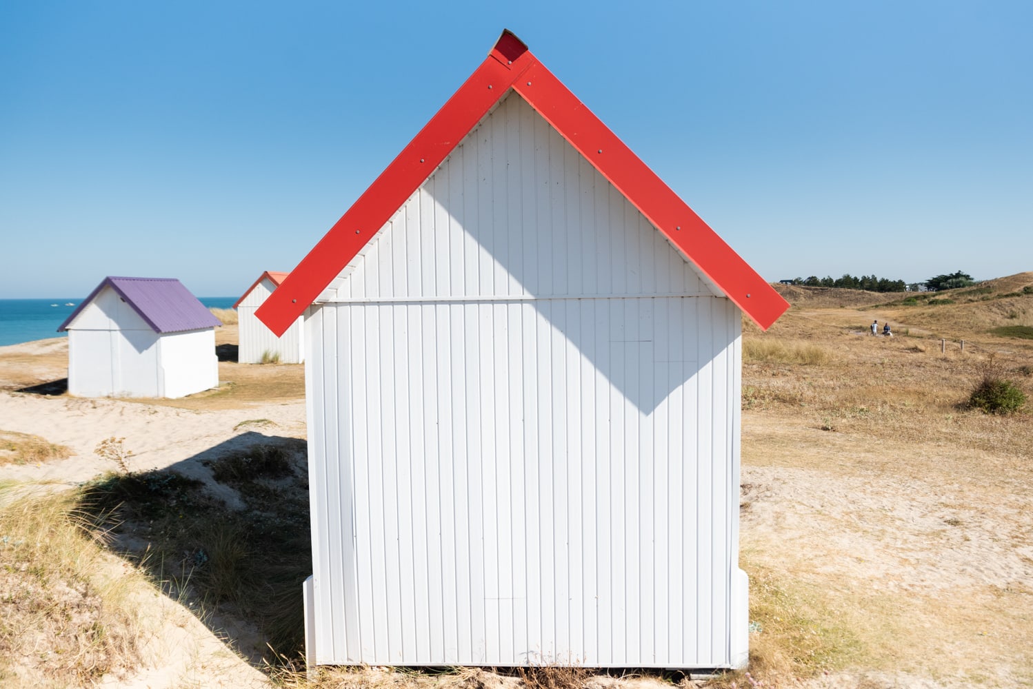 Cabine rouge de Gouville-sur-Mer