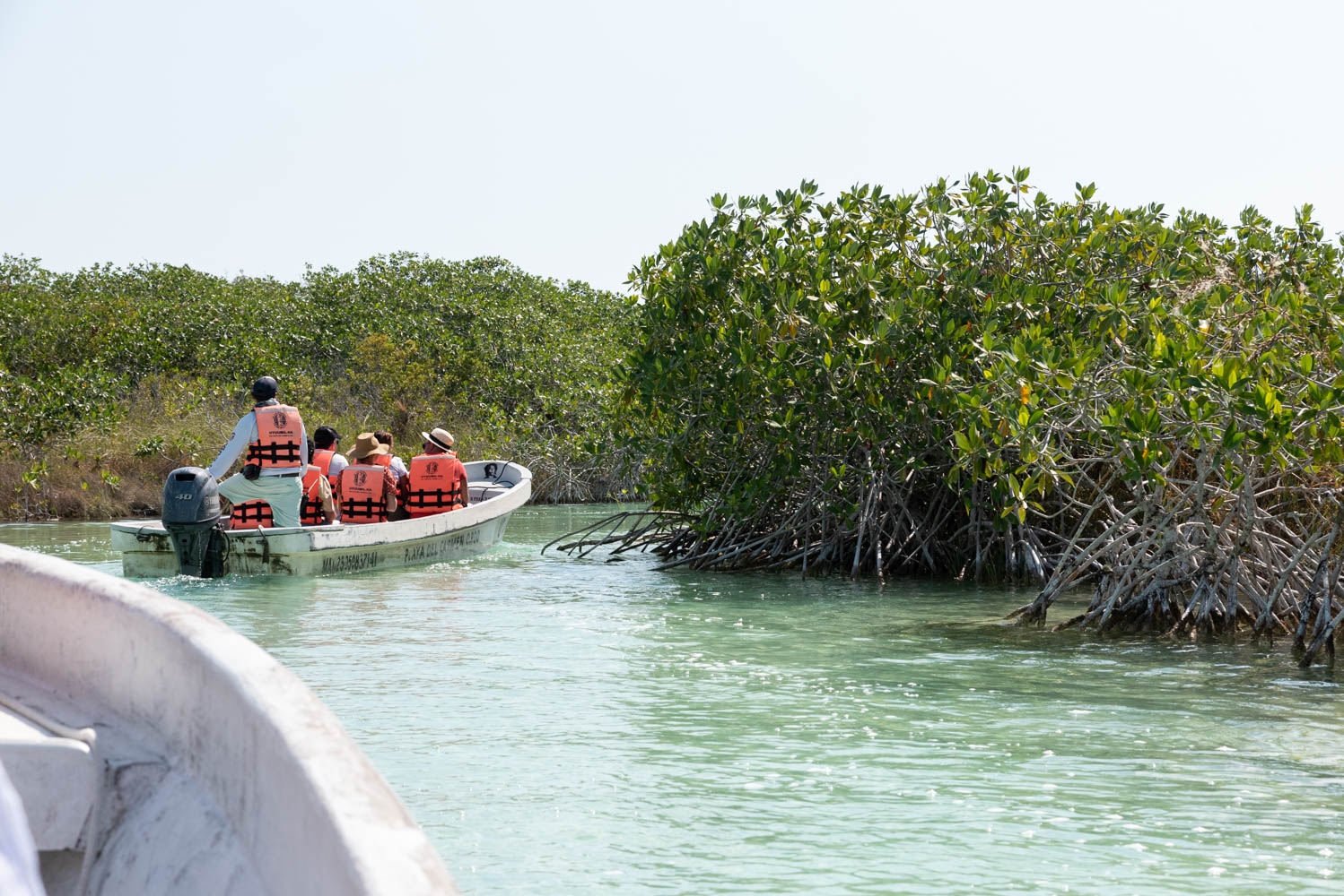 balade en bateau dans la réserve de Sian Ka'an