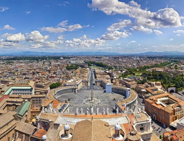 Vue du Vatican à Rome