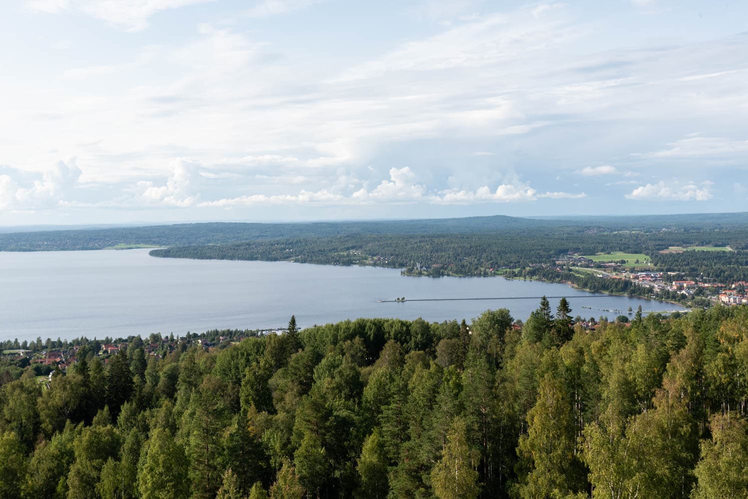 panorama lac siljan