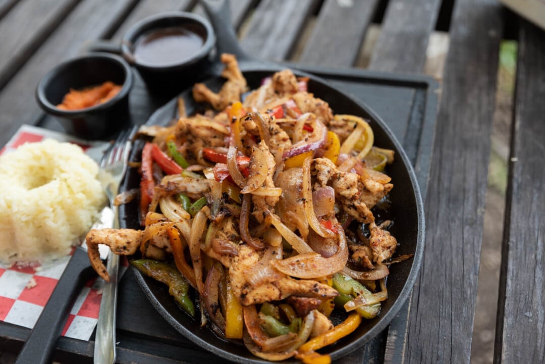 fajitas au poulet mexique