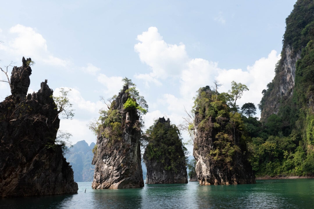 les-trois-rochers-lac-de-khao-sok