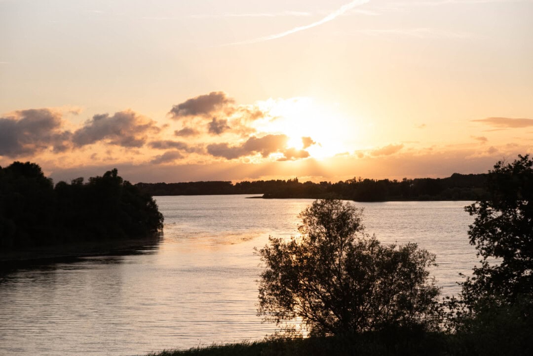 coucher de soleil lac rillé