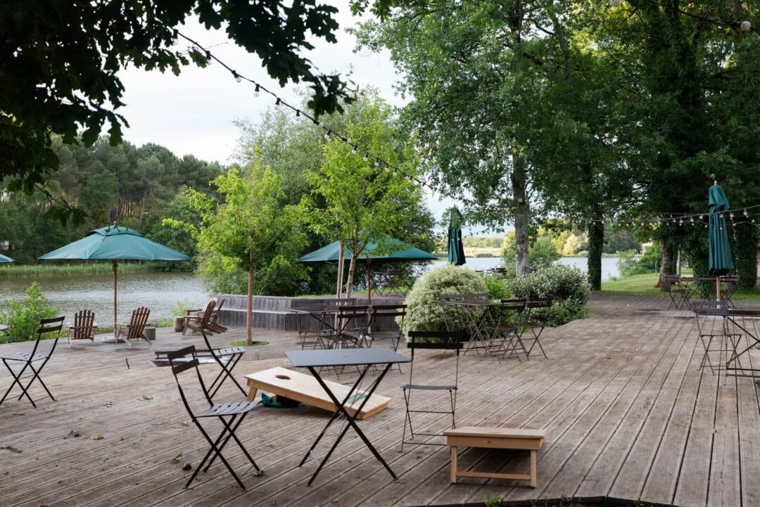 terrasse village huttopia lac rillé